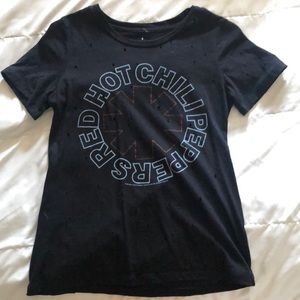 Red hot chili peppers distressed tshirt